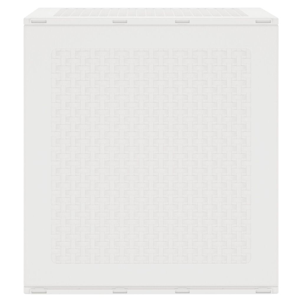 vidaXL Garden Storage Box White 55x53x57 cm PP