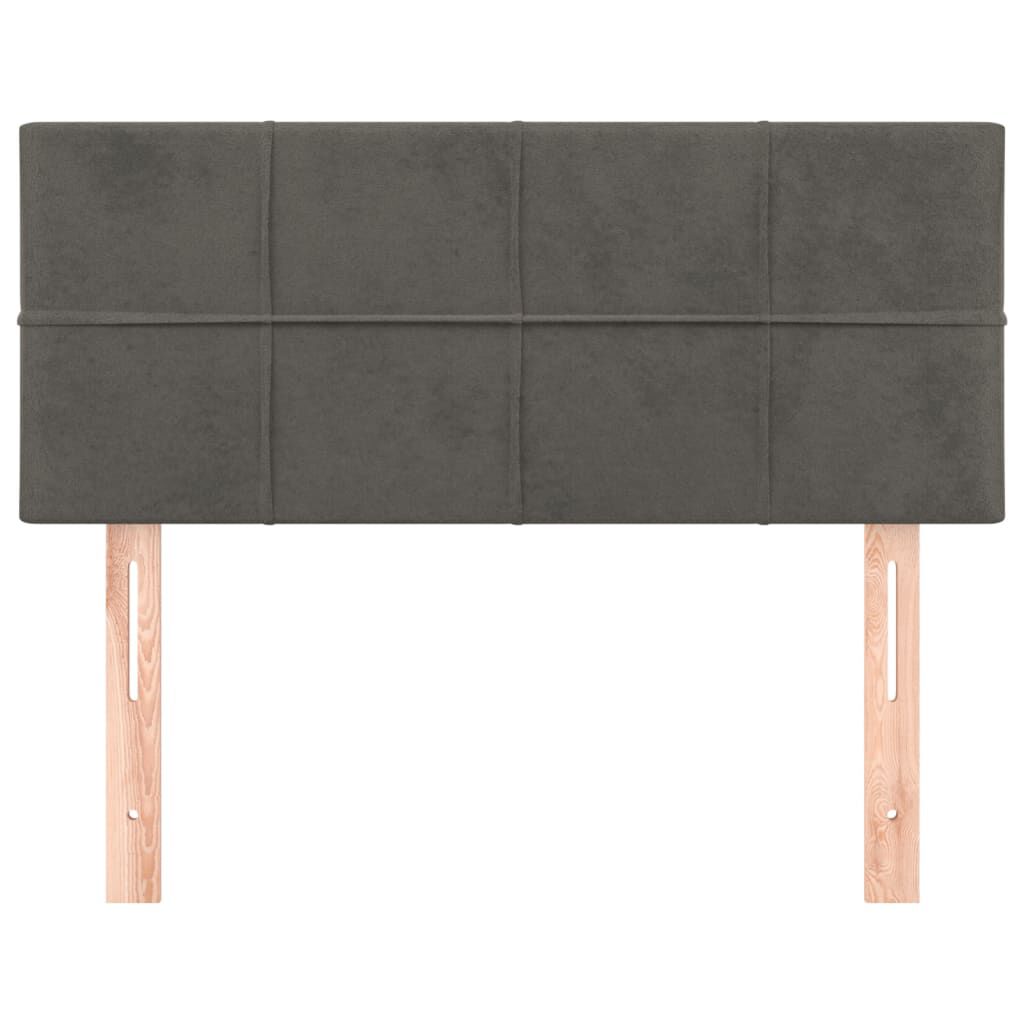 vidaXL Headboard Dark Grey 100 cm Velvet